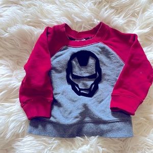 Hanna Andersson sweatshirt iron man 18-24m